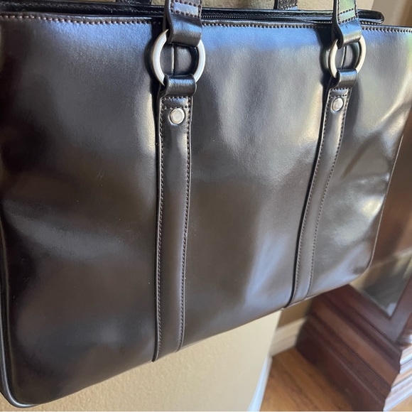 Franklin Covey Laptop Organizer Briefcase Shoulder Bag Tote - Picture 4 of 14